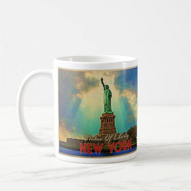 Statue Of Liberty NYC Coffee Mug (Left)