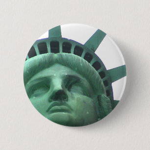 Statue of Liberty Oil Effect 6 Cm Round Badge