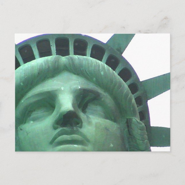 Statue of Liberty Oil Effect Postcard (Front)