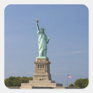 Statue of Liberty on Liberty Island in New Square Sticker