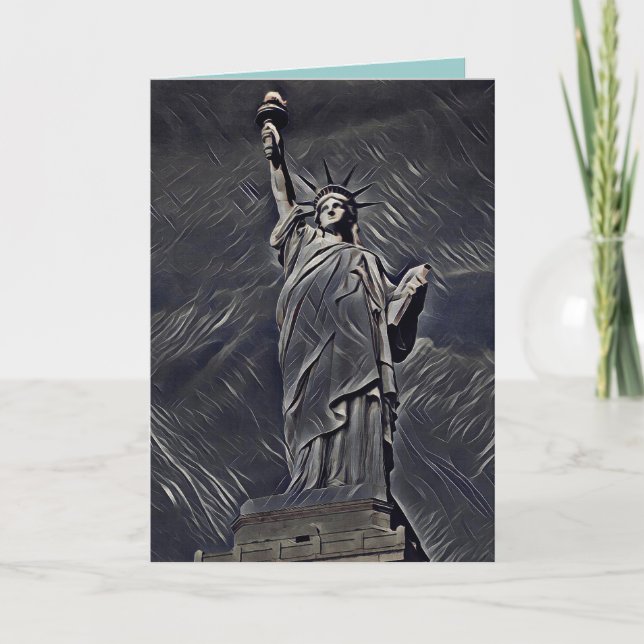 Statue of Liberty painting Card (Front)