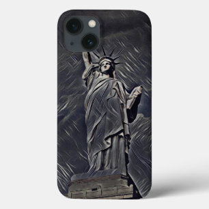 Statue of Liberty painting iPhone 13 Case