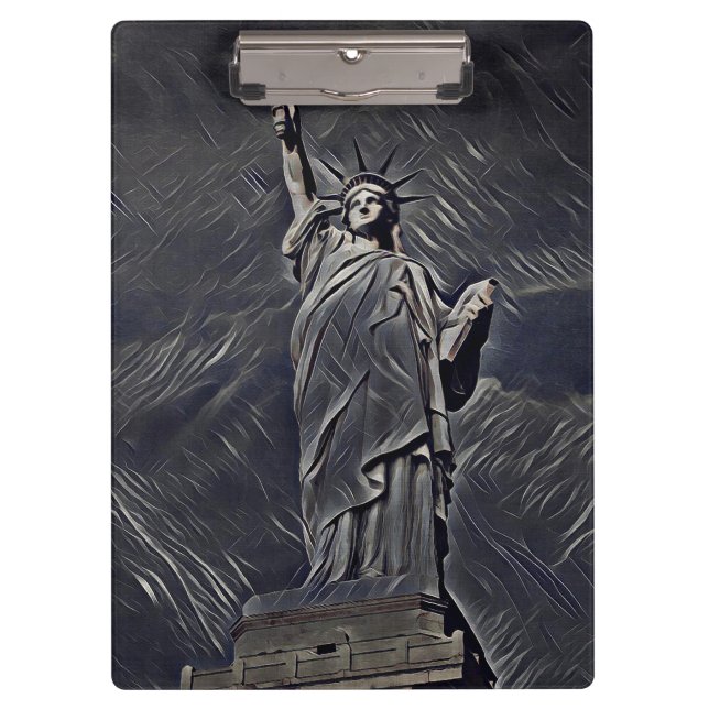 Statue of Liberty painting Clipboard (Front)
