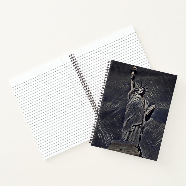 Statue of Liberty painting Notebook (Inside)