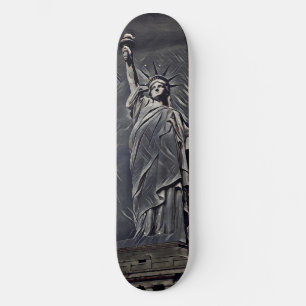 Statue of Liberty painting Skateboard
