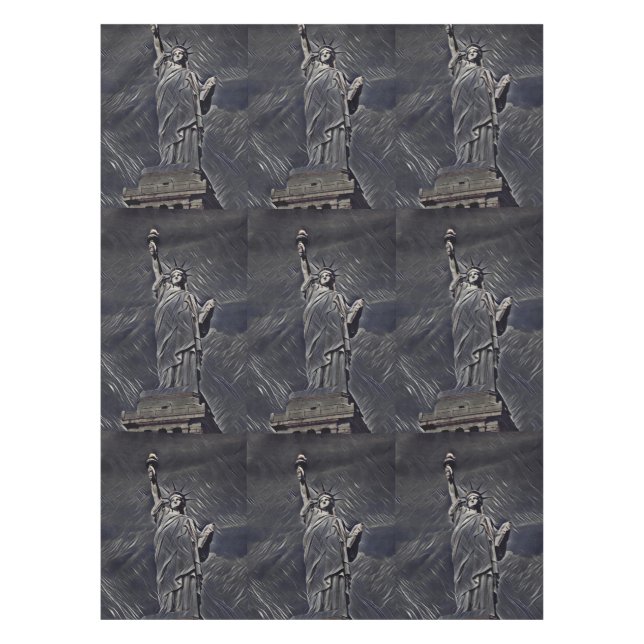 Statue of Liberty painting Tablecloth (Front)