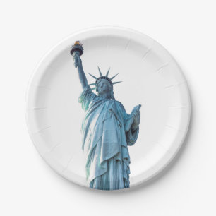 Statue of liberty paper plate