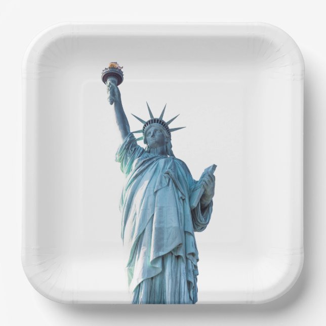 Statue of liberty   paper plate (Front)