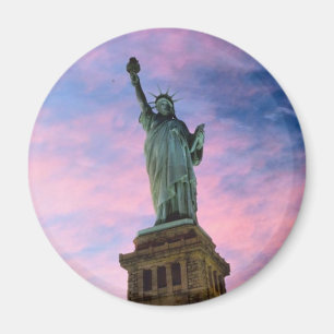 Statue of Liberty Pastel Sky Magnet