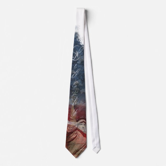 Statue of Liberty Patriotic Necktie (Front)