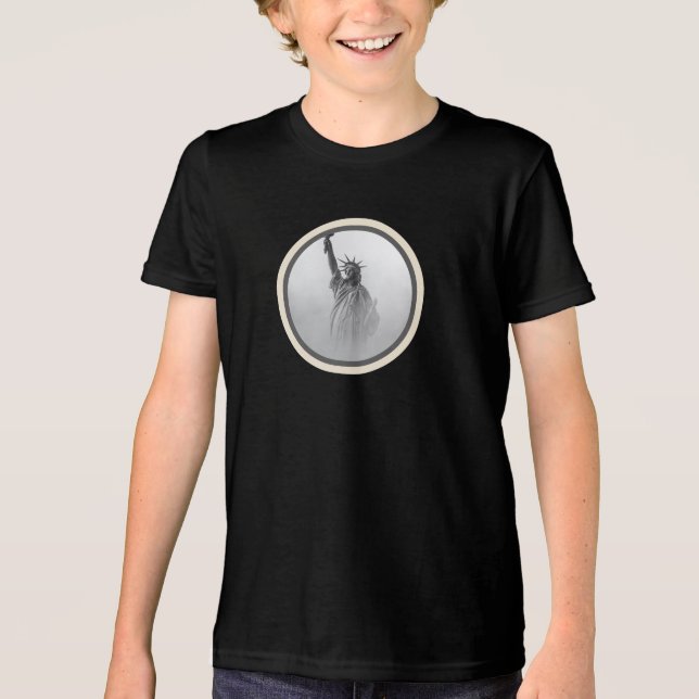 STATUE OF LIBERTY PATRIOTIC Tri-Blend SHIRT (Front)