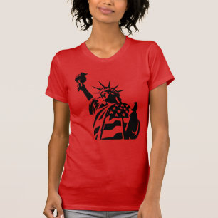 Statue of Liberty Patriotic Women's T-Shirt - 4th