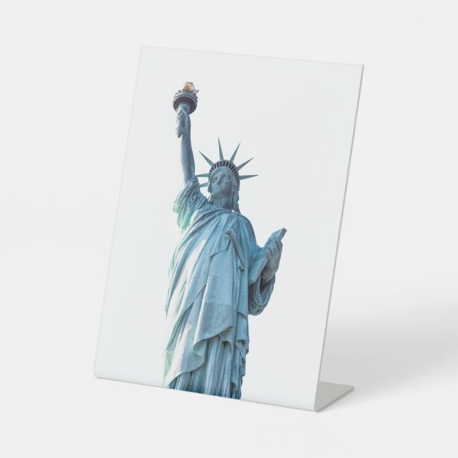 Statue of liberty  pedestal sign (Front)
