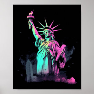 Statue Of Liberty Performance Graphic Poster