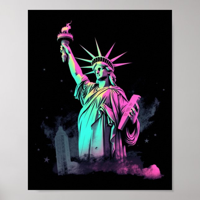 Statue Of Liberty Performance Graphic Poster (Front)