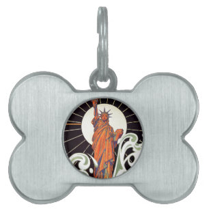 Statue of Liberty Pet Name Tag