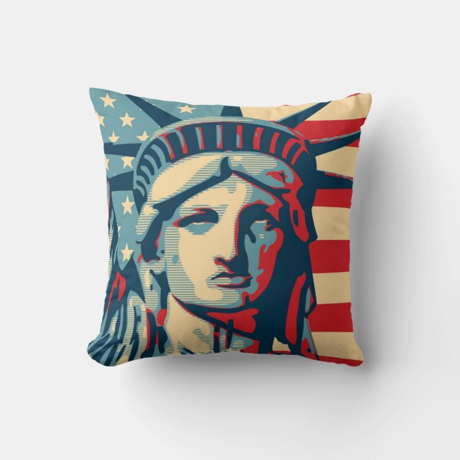 Statue of Liberty Pillow (Front)