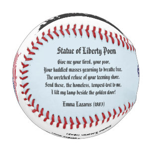 Statue of Liberty Poem, A Nation of Immigrants Baseball