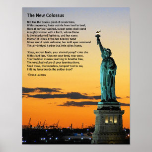 Statue of Liberty Poem, The New Colossus Poster
