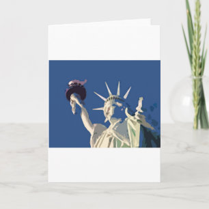 Statue of Liberty Pop Art Card