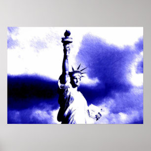 Statue of Liberty Pop Art Poster