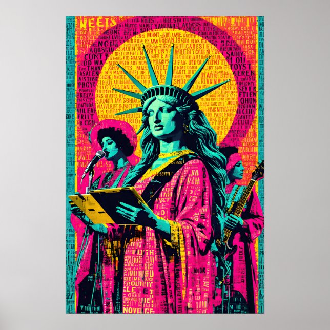 Statue of Liberty Pop Art  Poster (Front)