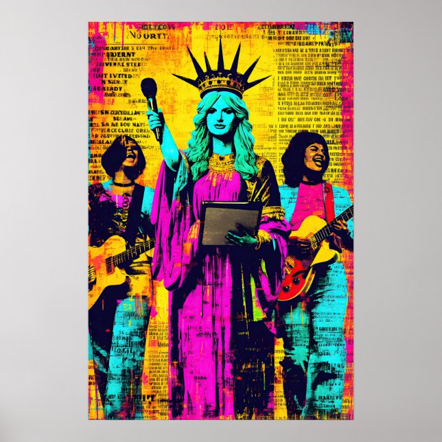 Statue of Liberty Pop Art  Poster (Front)