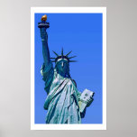 Statue of Liberty Pop Art Poster Print<br><div class="desc">New York City - United States of America National and City Symbol Statues,  Monuments and Buildings - Statue of Liberty Photo Artwork</div>