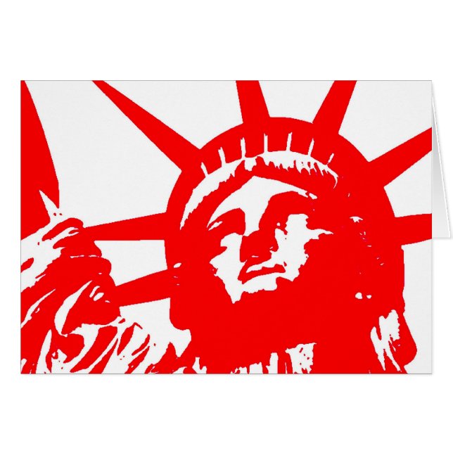 Statue of Liberty Pop Art USA Symbol (Front Horizontal)