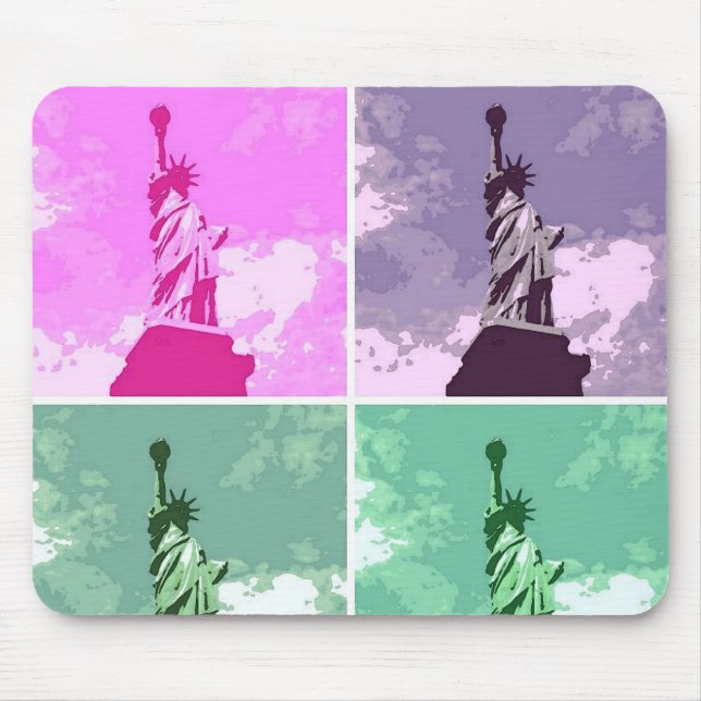 Statue of Liberty Pop Art USA Symbol Mouse Mat (Front)