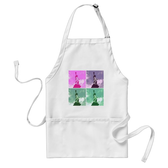 Statue of Liberty Pop Art USA Symbol Standard Apron (Front)