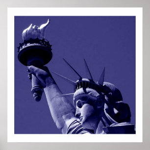 Statue of Liberty Poster Print with White Borders