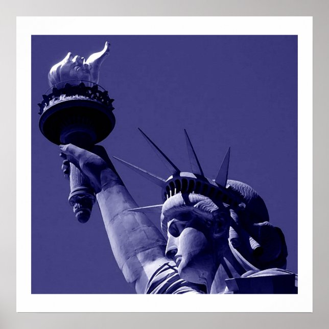 Statue of Liberty Poster Print with White Borders (Front)