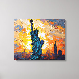 Statue of Liberty Premium Canvas  Print