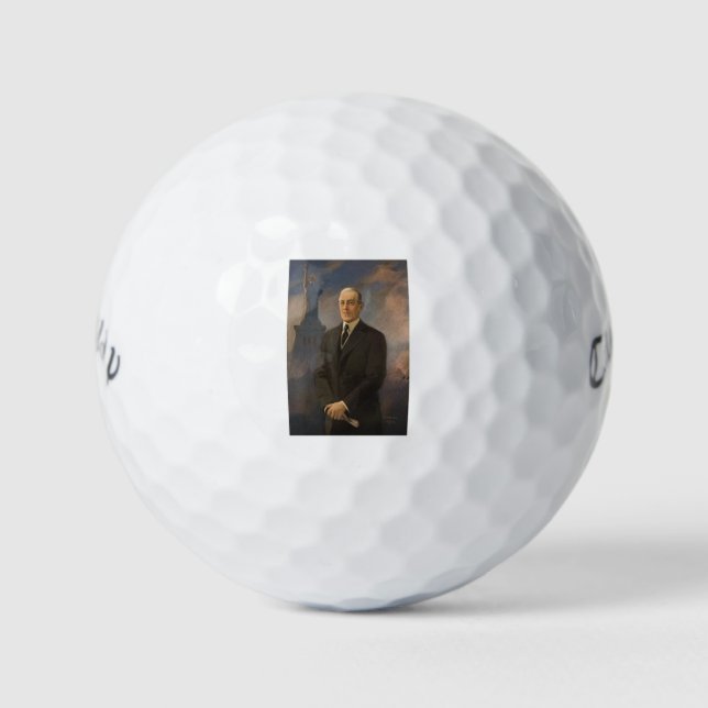 Statue of Liberty & President Woodrow Wilson Golf Balls (Front)