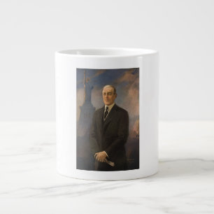 Statue of Liberty & President Woodrow Wilson Large Coffee Mug