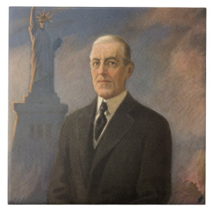 Statue of Liberty & President Woodrow Wilson Tile