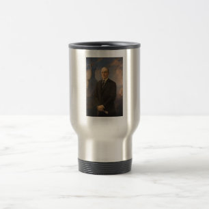 Statue of Liberty & President Woodrow Wilson Travel Mug