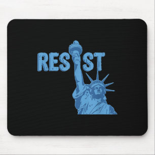 Statue Of Liberty Resist Graphic #resist Anti Mouse Mat