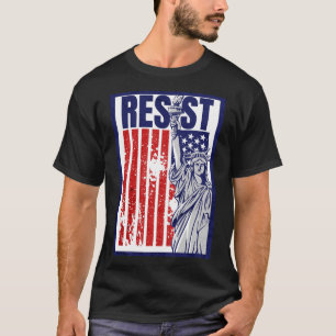 Statue of Liberty Resist Protest T-Shirt