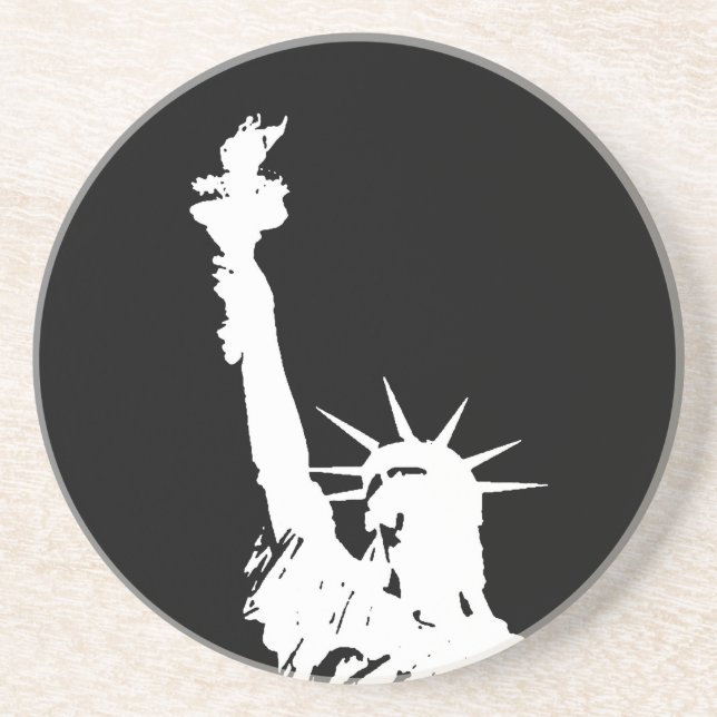 Statue of Liberty Silhouette Coaster (Front)