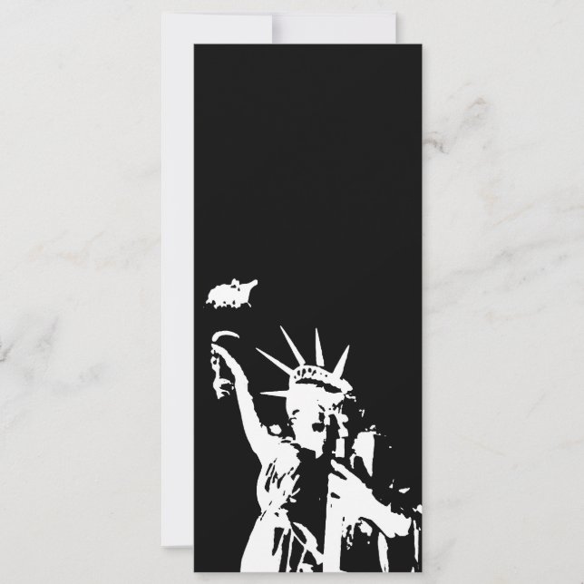 Statue of Liberty Silhouette Invitation (Front)