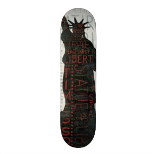 Statue of Liberty Silhouette Skateboard