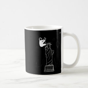 Statue Of Liberty Sloth Bouldering Rock Climbing F Coffee Mug