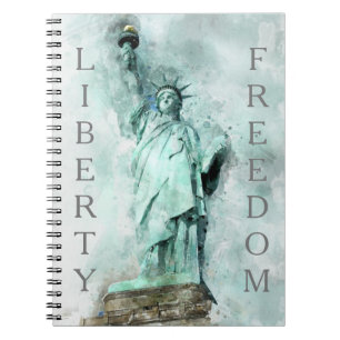 Statue of Liberty Spiral-bound Notebook