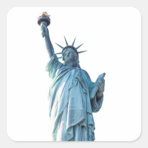 Statue of liberty  square sticker