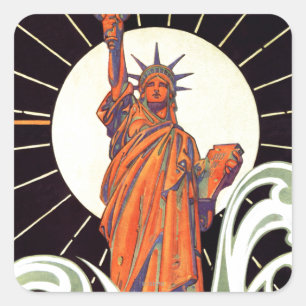 Statue of Liberty Square Sticker