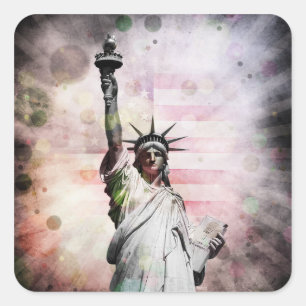 Statue of Liberty Square Sticker