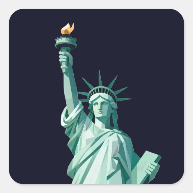 Statue of Liberty Sticker – Modern Iconic Design (Front)