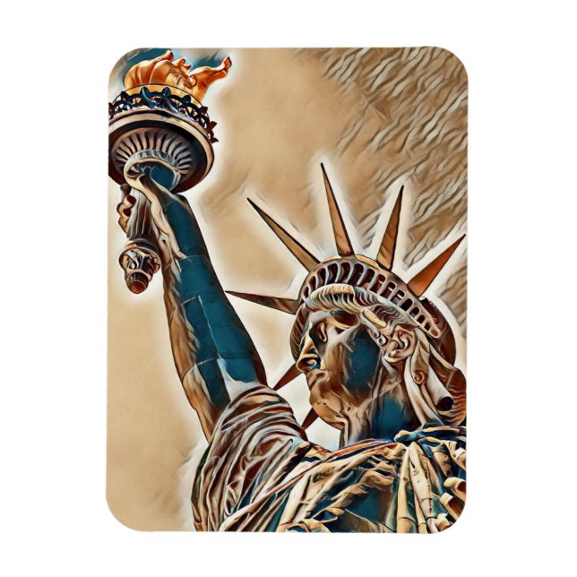 Statue of Liberty stylised Magnet (Vertical)